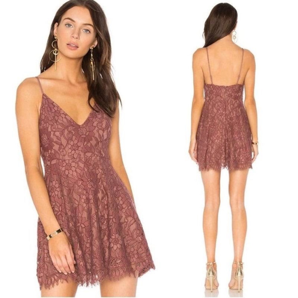 NBD || Mauve Lace Cocktail Dress